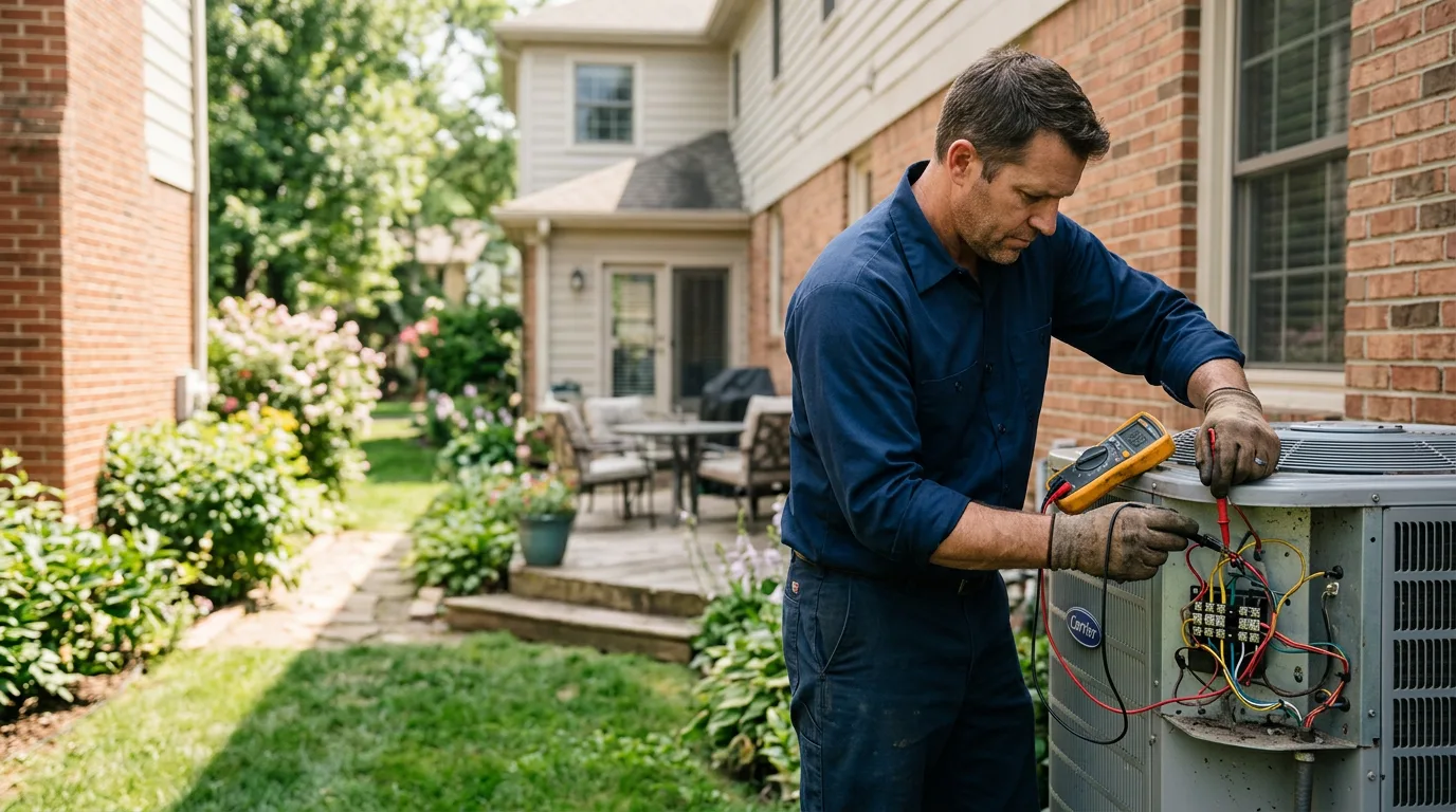 HVAC technician working near David, KY